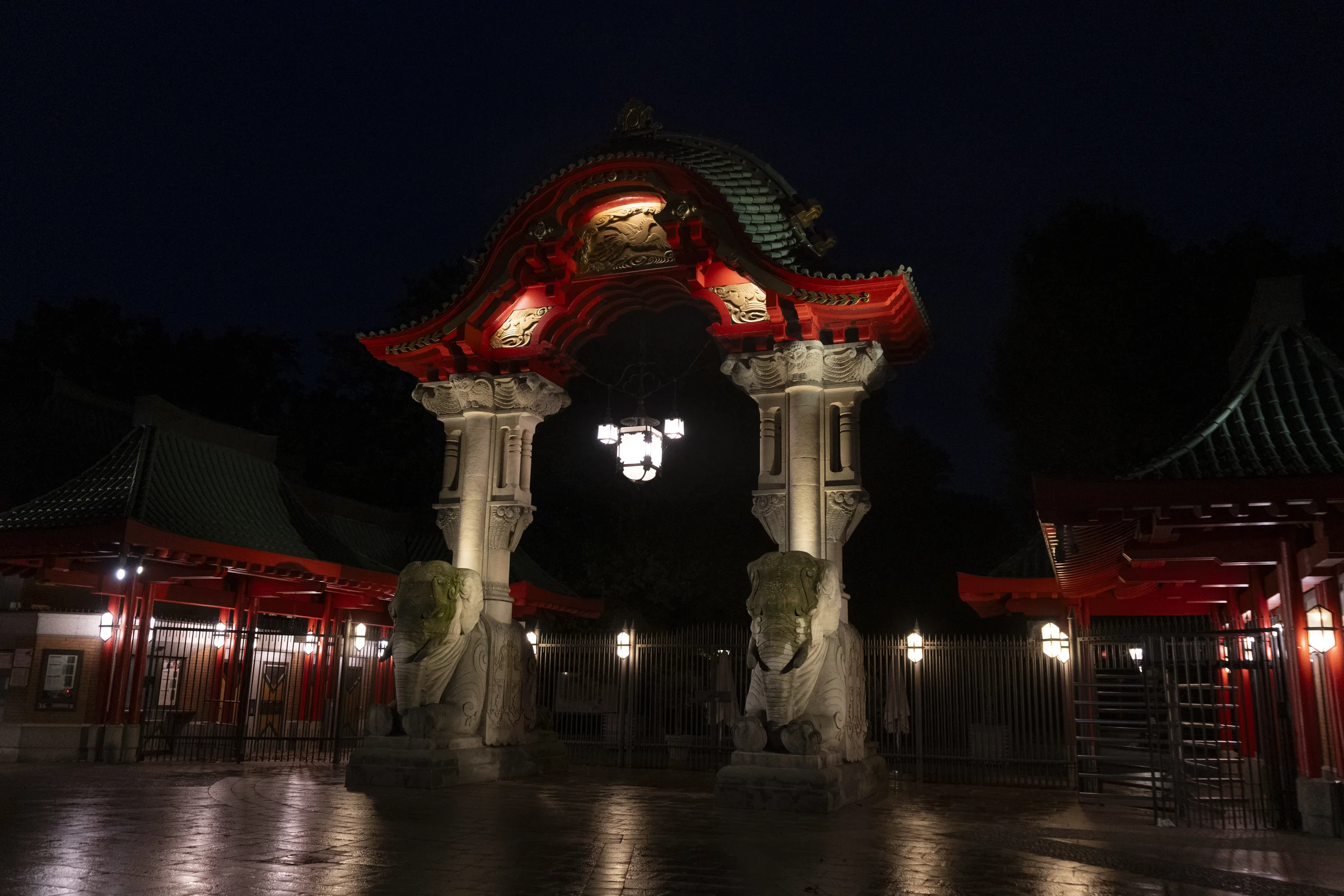 Berlino — Porta di Brandeburgo di notte